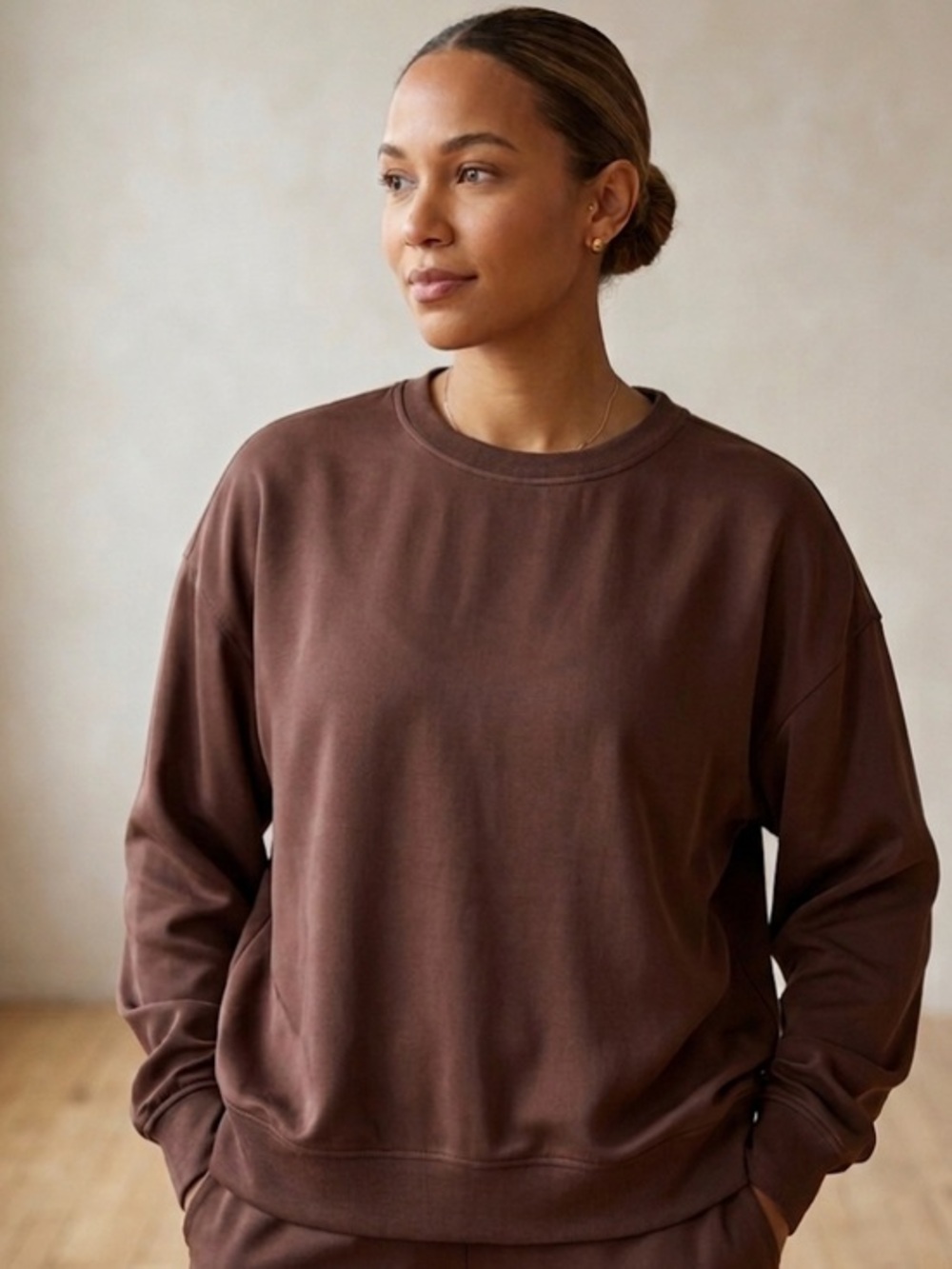 Lazypants Rayon Blend Crewneck Sweater Size Large